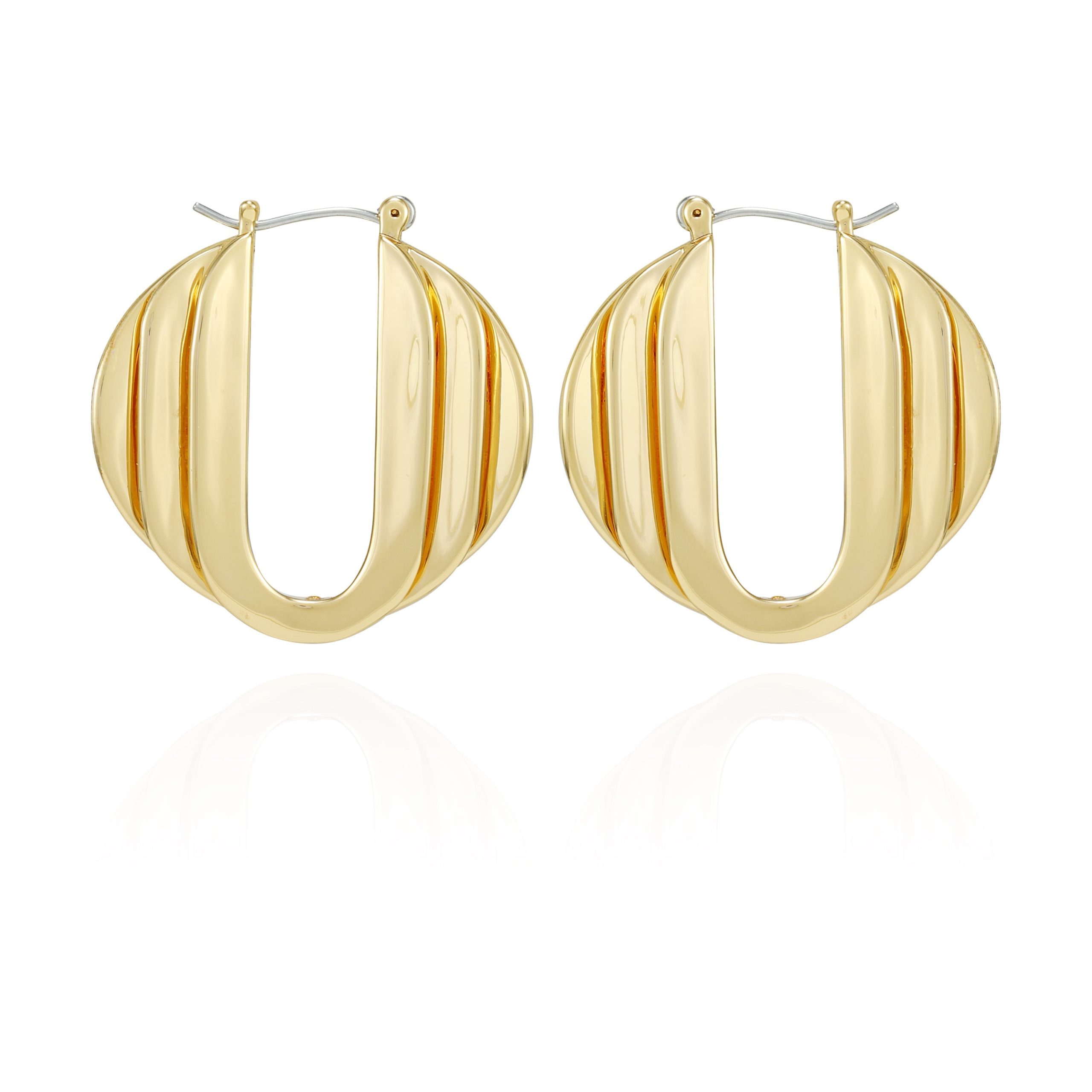 Stacked Link Hoop Earrings