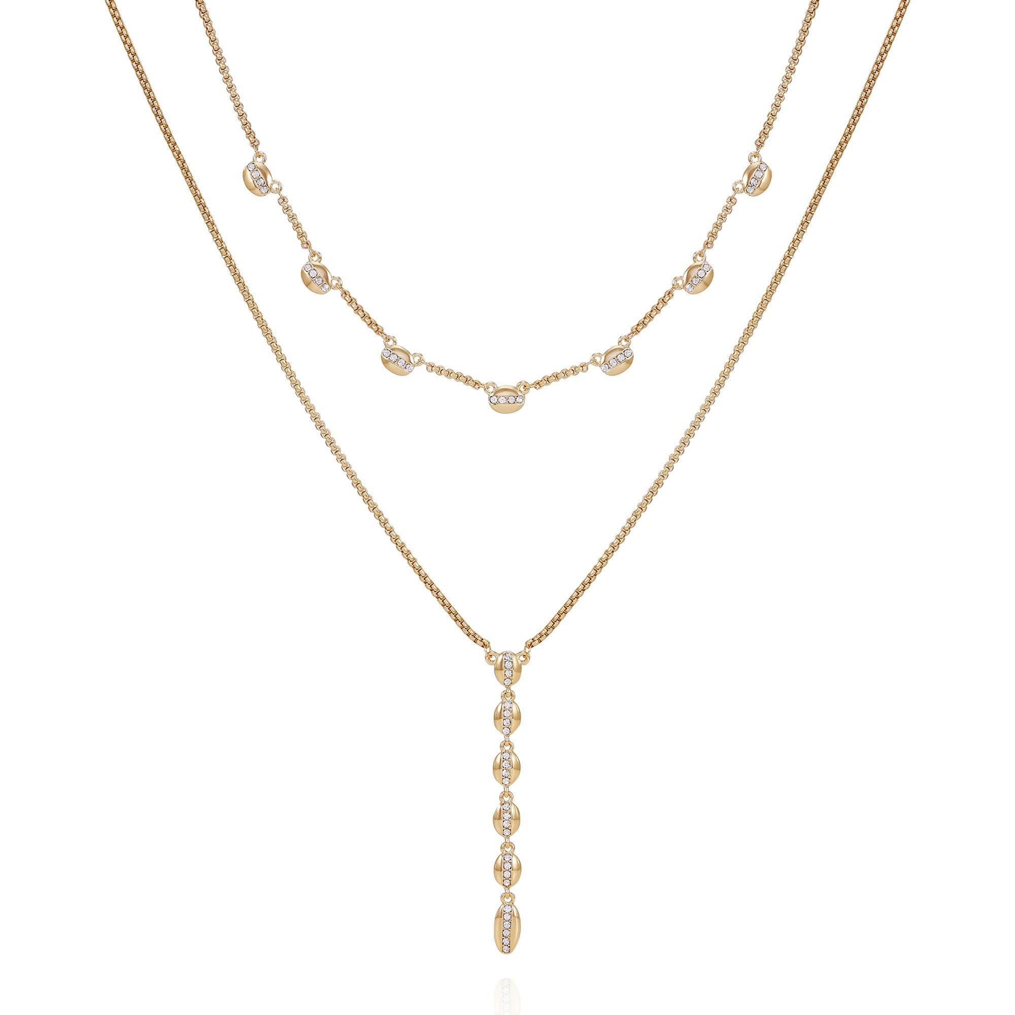 Crystal Layered Necklace