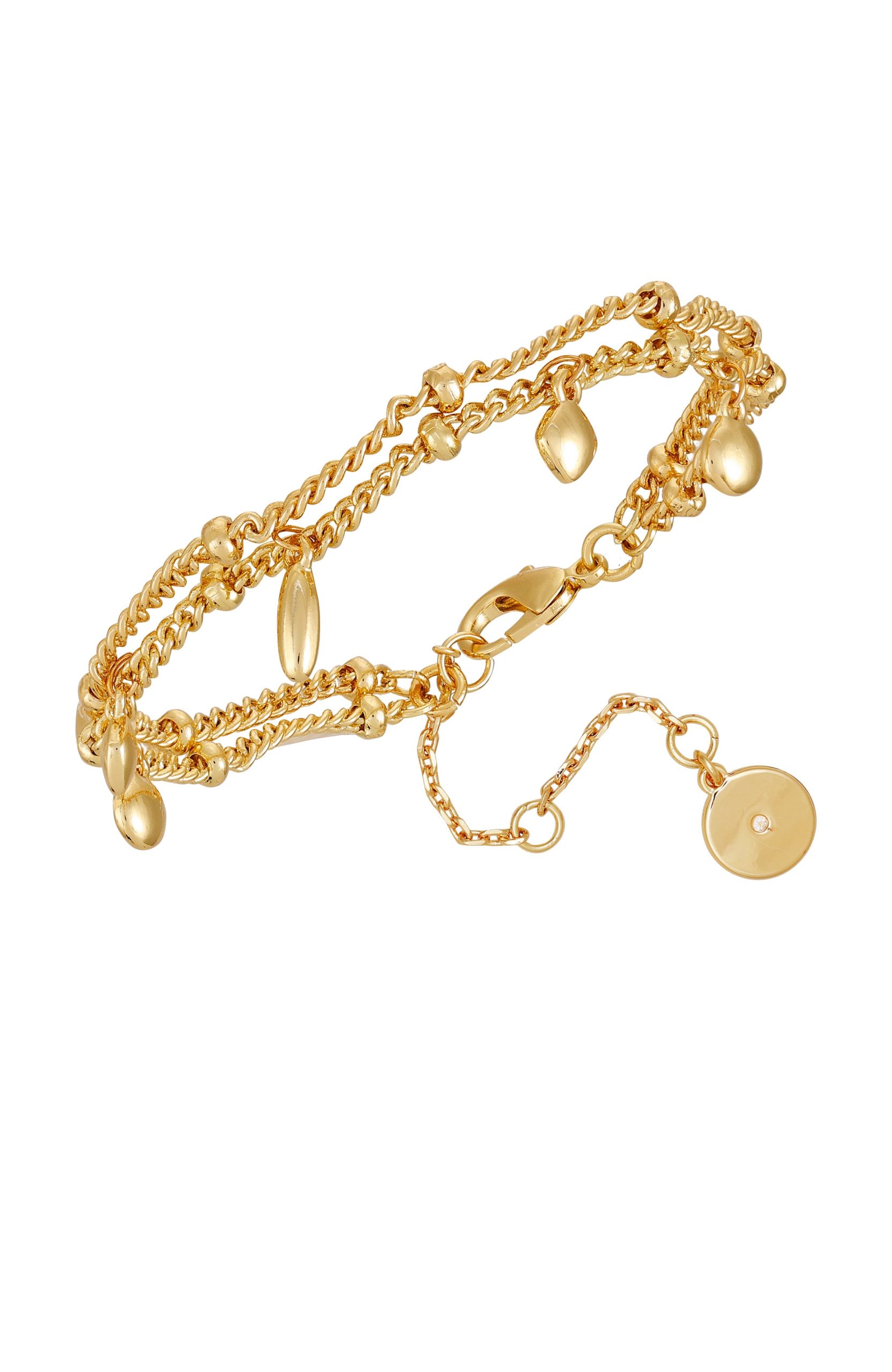 Goldtone Multi Charm Bracelet - Image 2