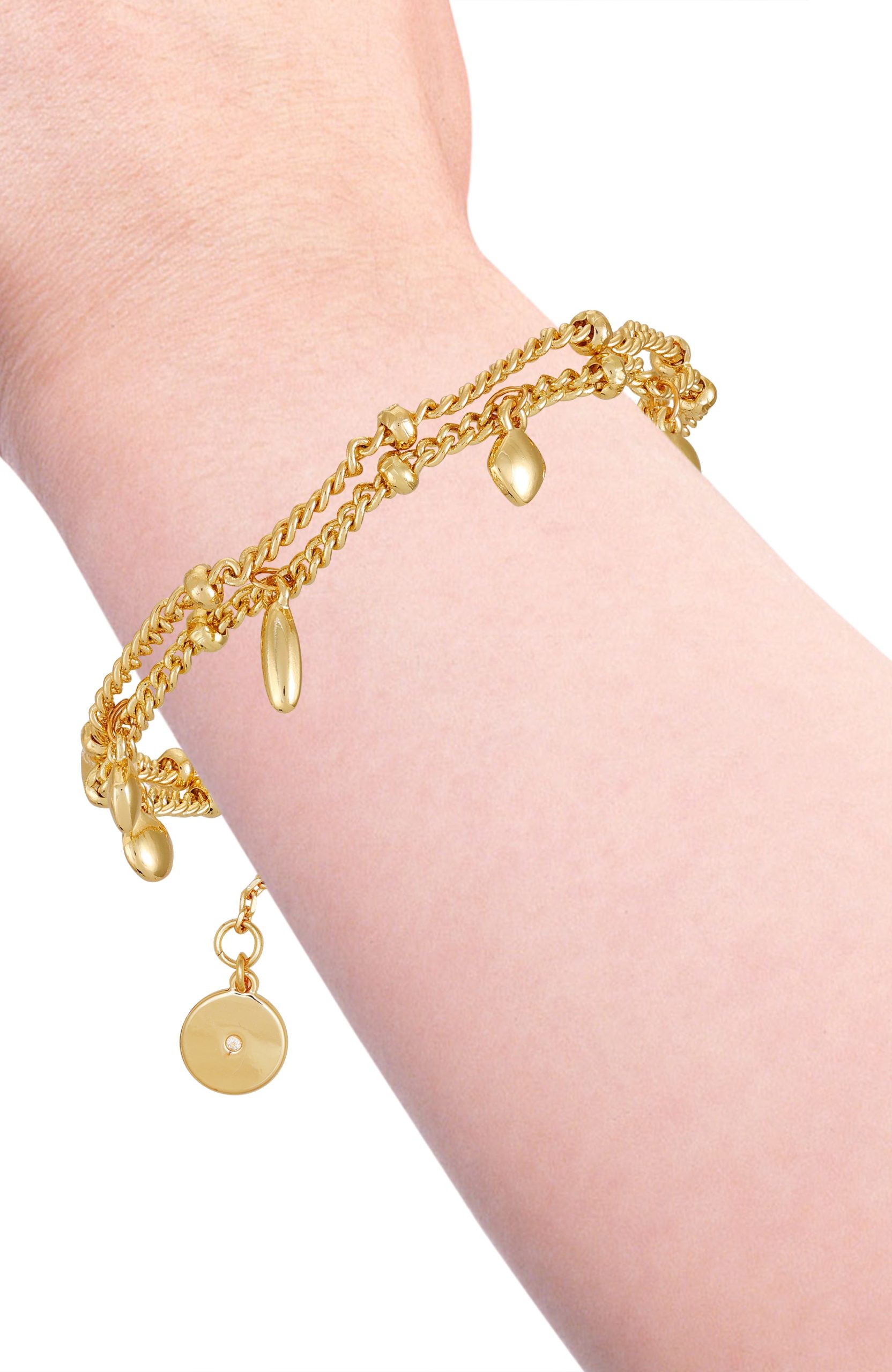 Goldtone Multi Charm Bracelet - Image 3