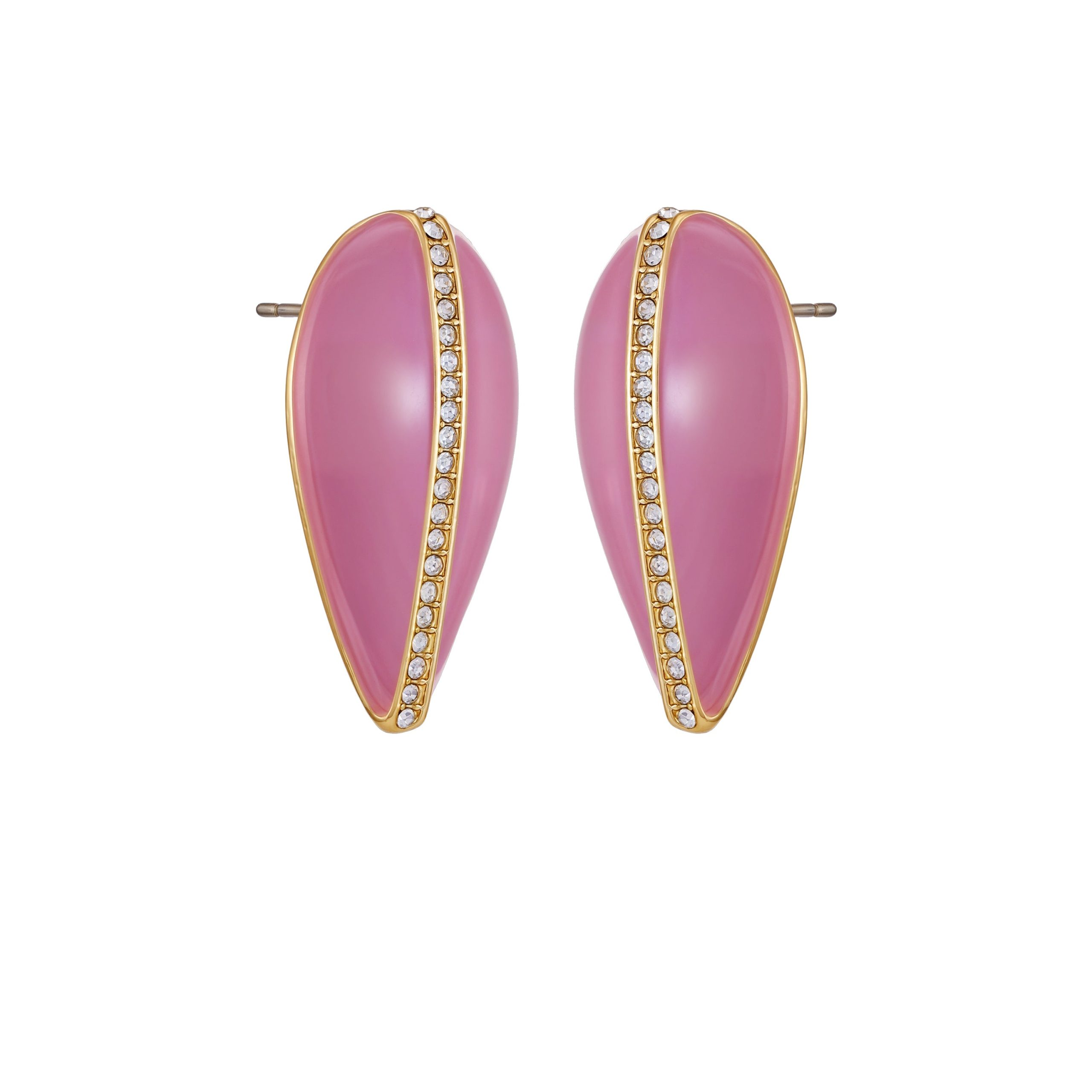 Gold Tone Teardrop Earrings - Image 2