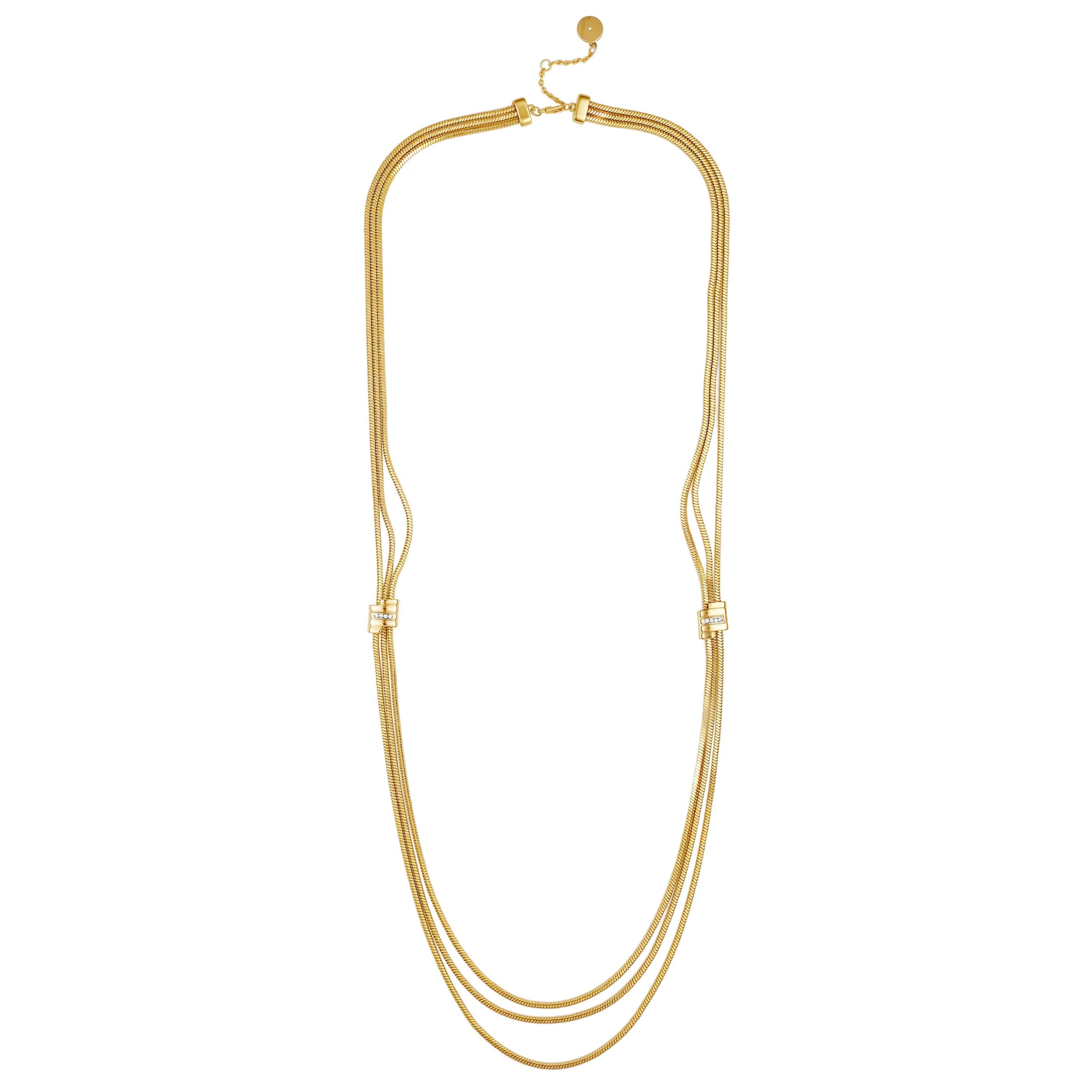 Multi Strand Goldtone Necklace - Image 2