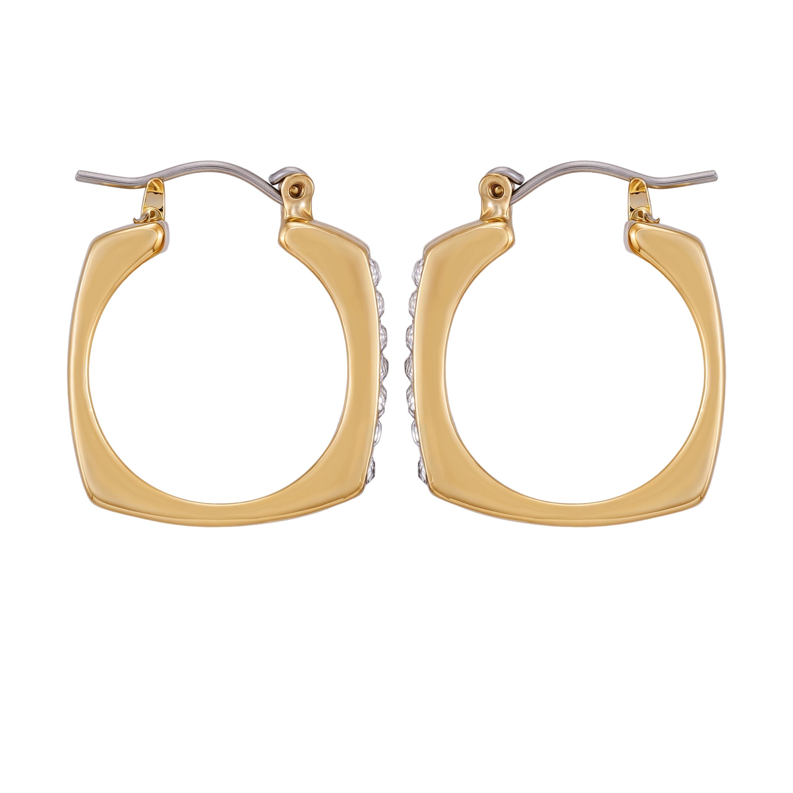 Small Square Hoop Earrings - Image 2