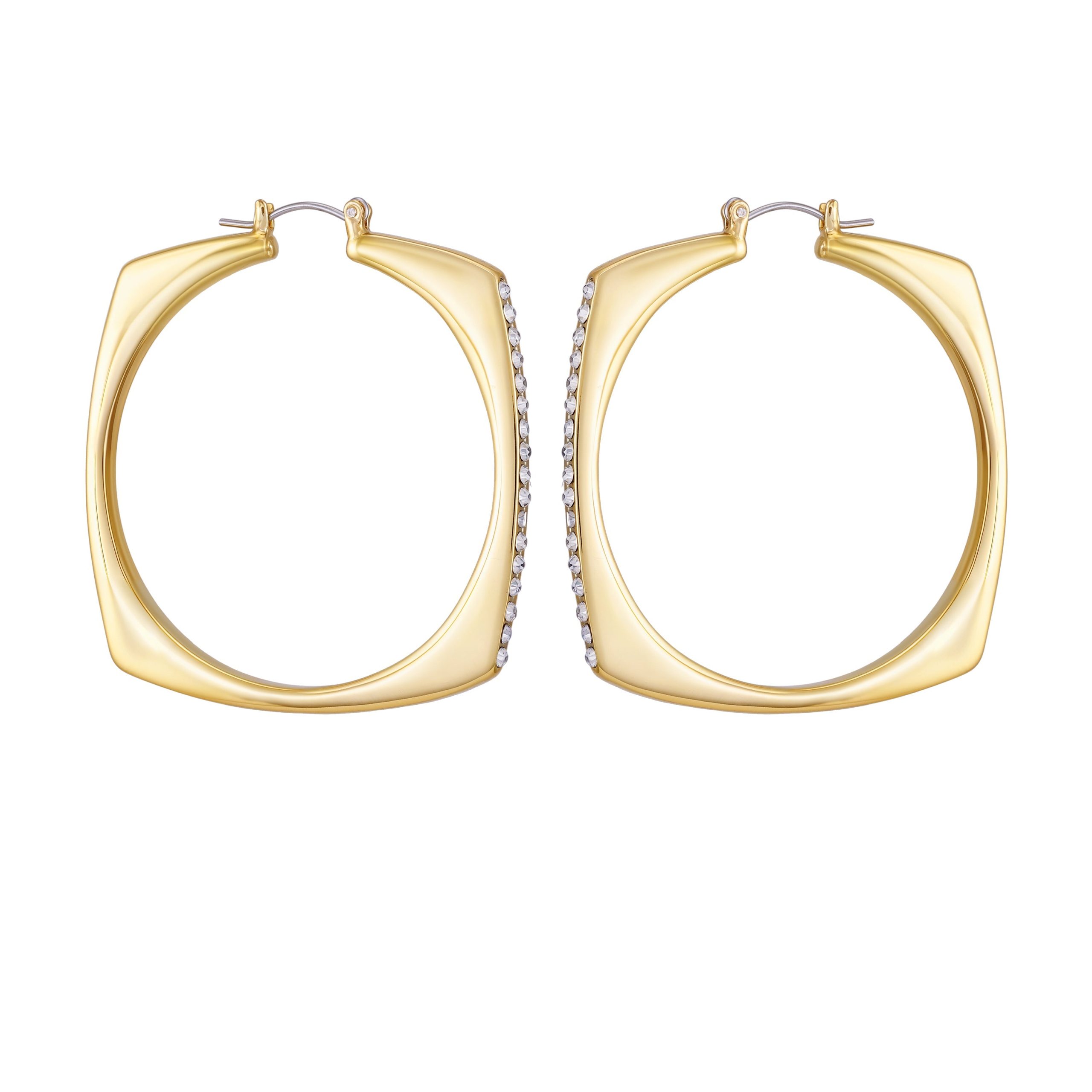 Large Square Hoop Earrings