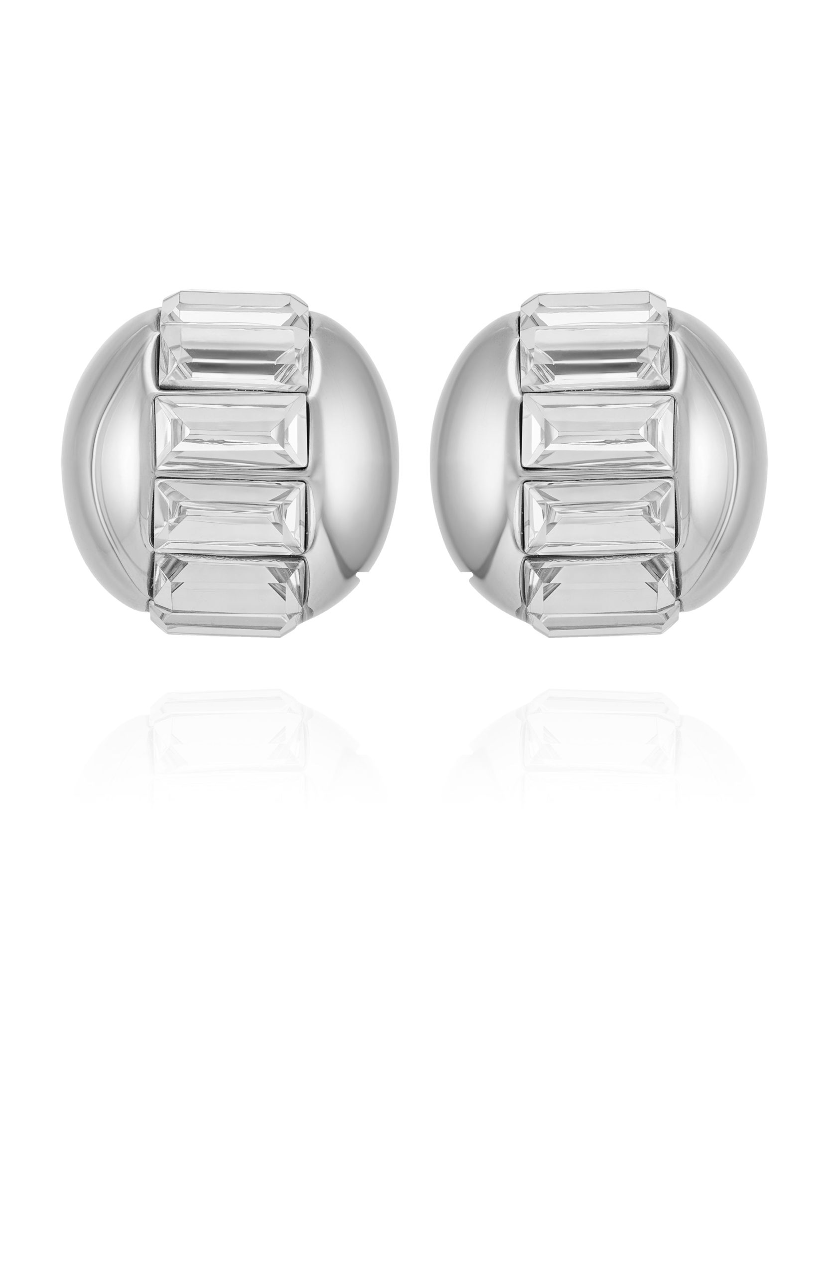 Baguette Crystal Stud Earrings