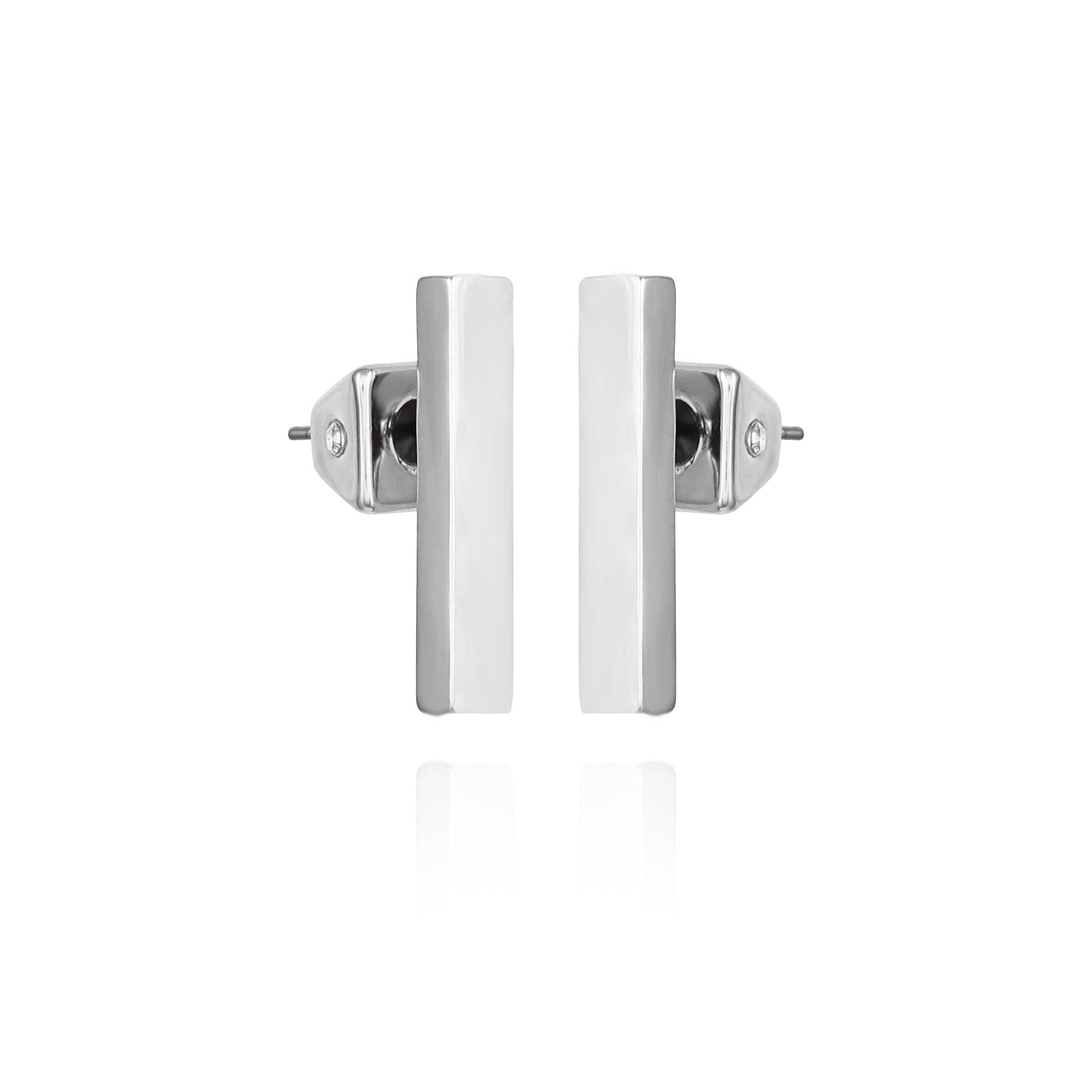 Rectangle Bar Stud Earrings