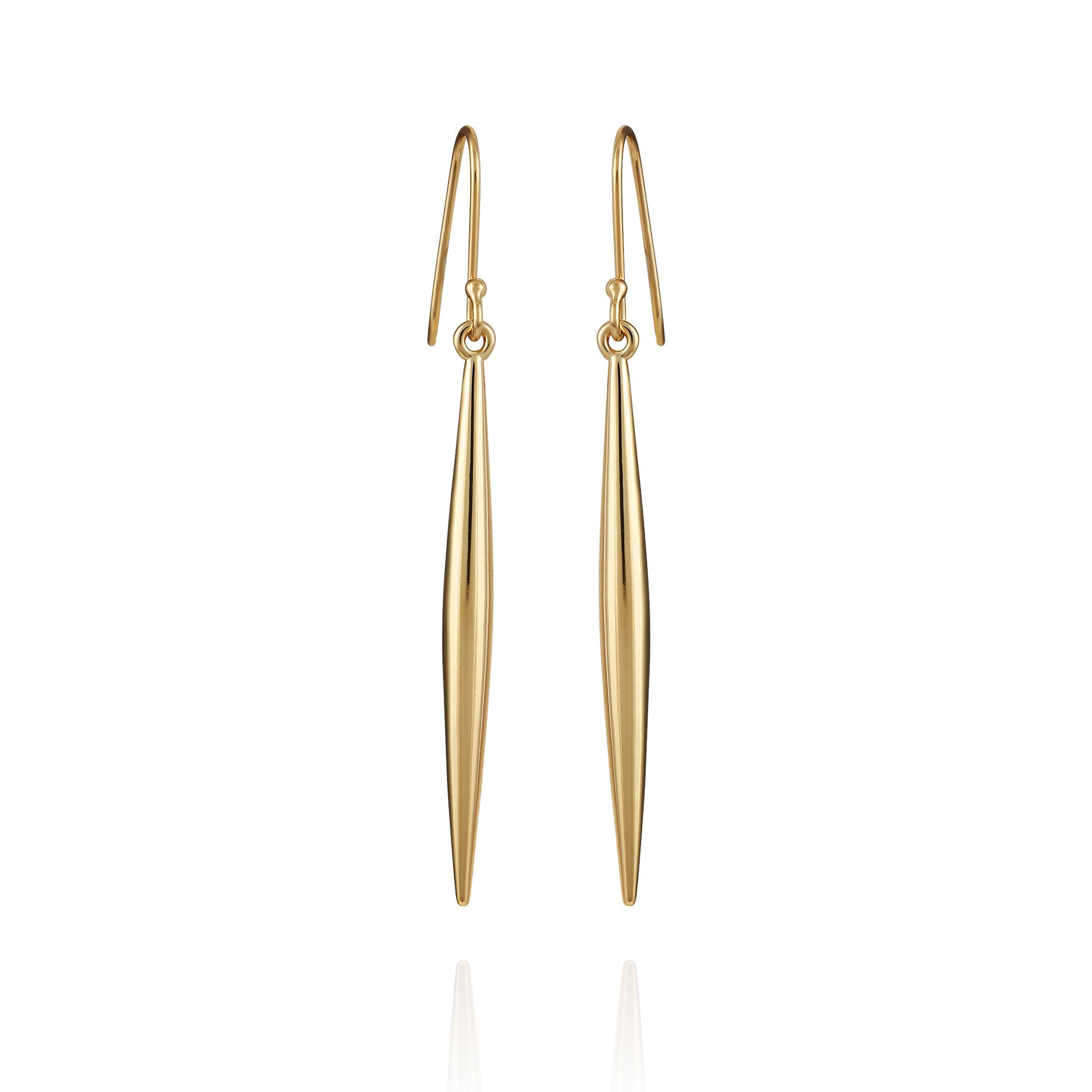 Linear Spear Drop Earrings