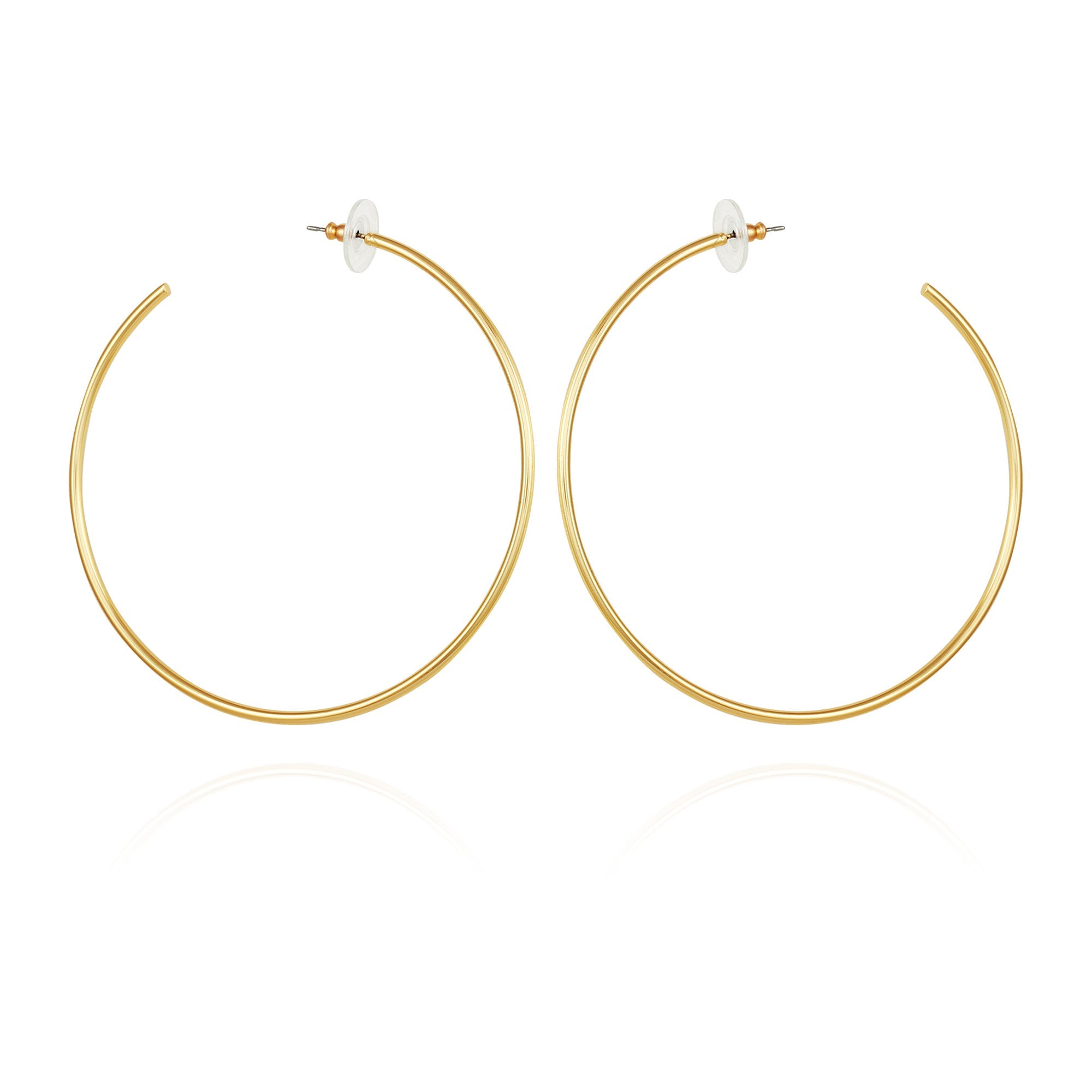 Large Open Hoop Earrings