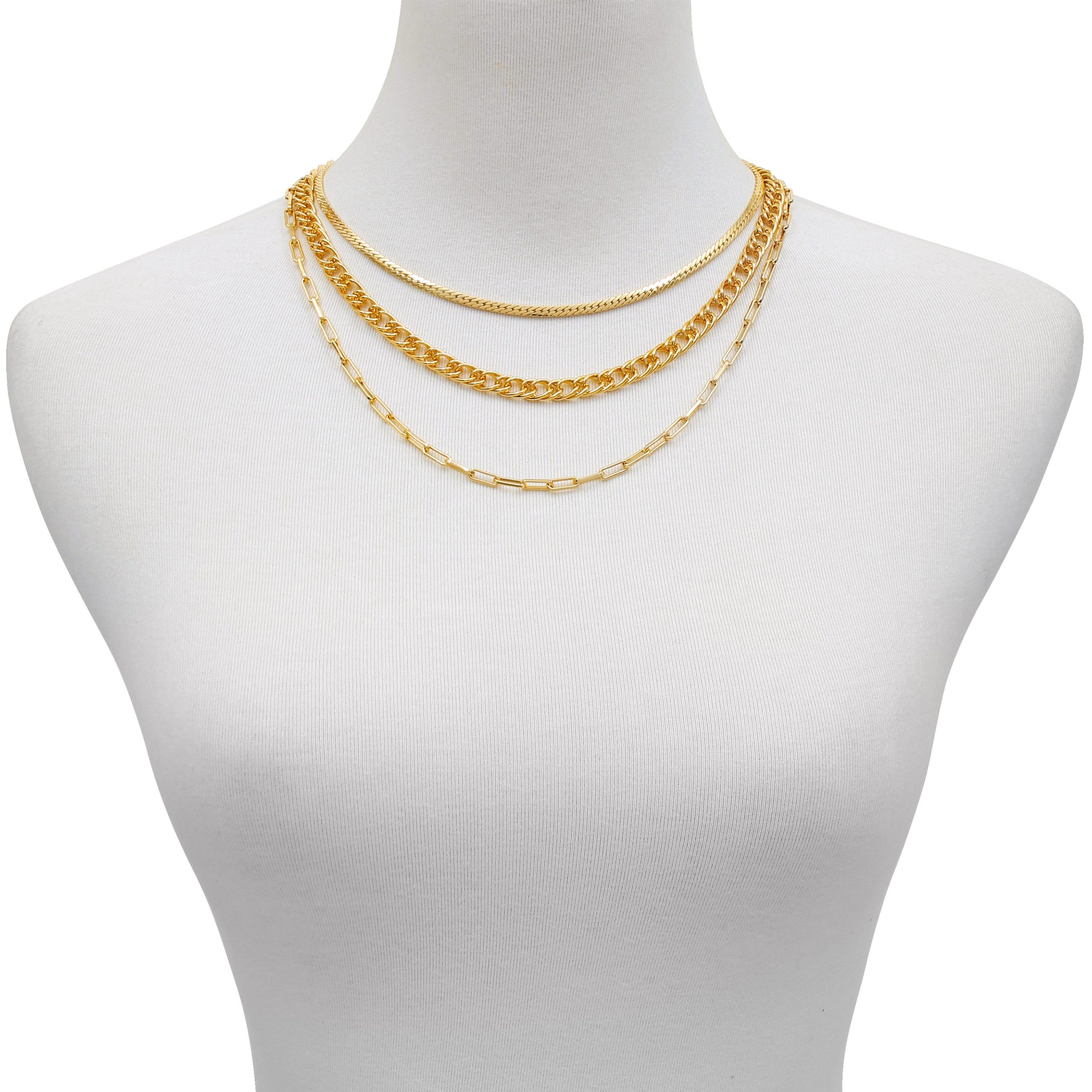 Multi Layered Chain Necklace - Image 2